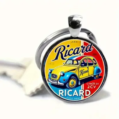 Image de Porte-cles vintage 2CV Citroen Ricard 1955