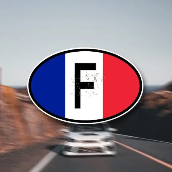 Image de Autocollant oval F