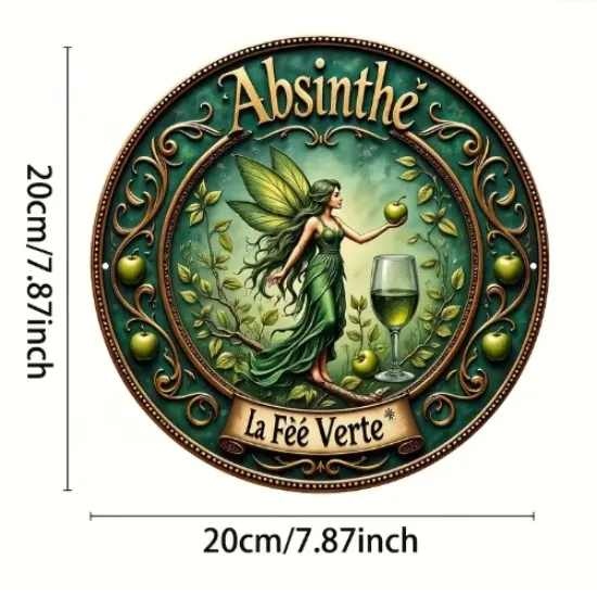 Image de Plaque ronde Absinthe