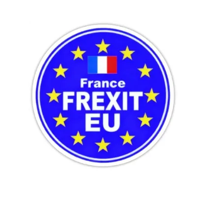Image de Autocollant Frexit Rond 8 cm