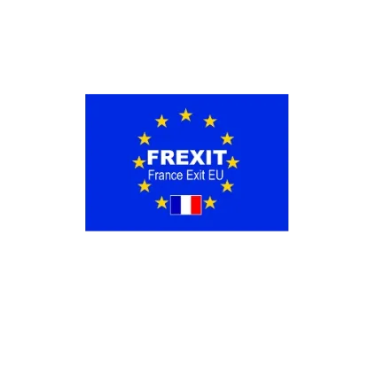 Image de Autocollant rectangle frexit 7 cm